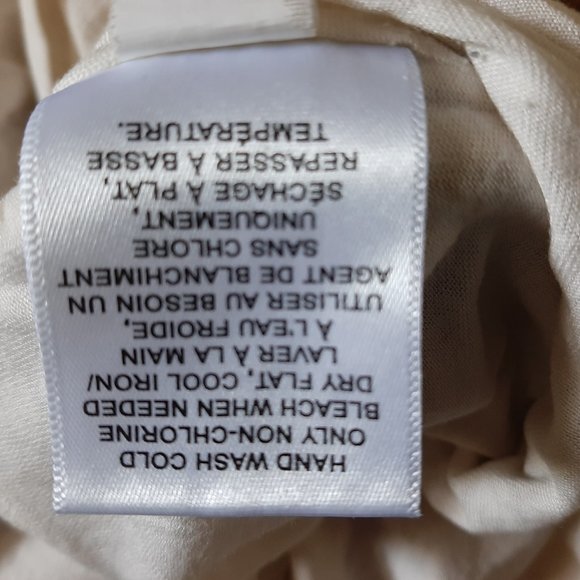 Banana Republic Beige Lace Short Sleeve Top Size10 - Picture 7 of 7